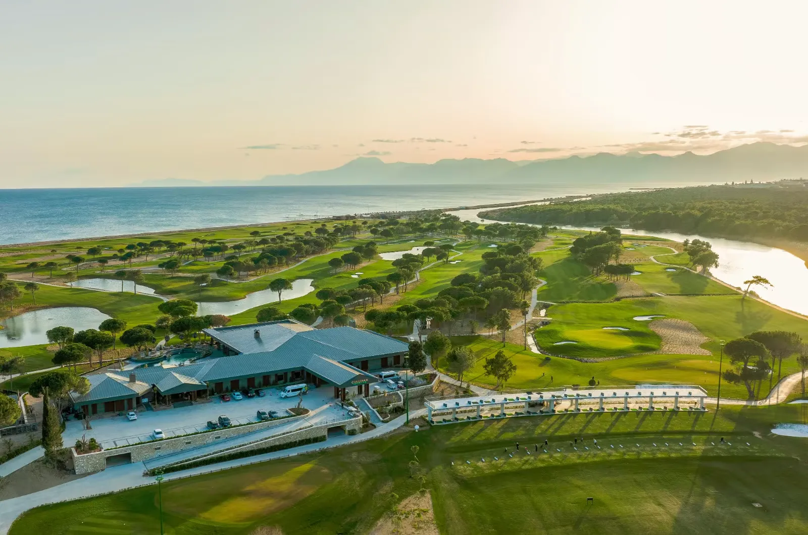 Cullinan Belek · Golf course and clubhouse panorama